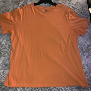 Orange polo shirt